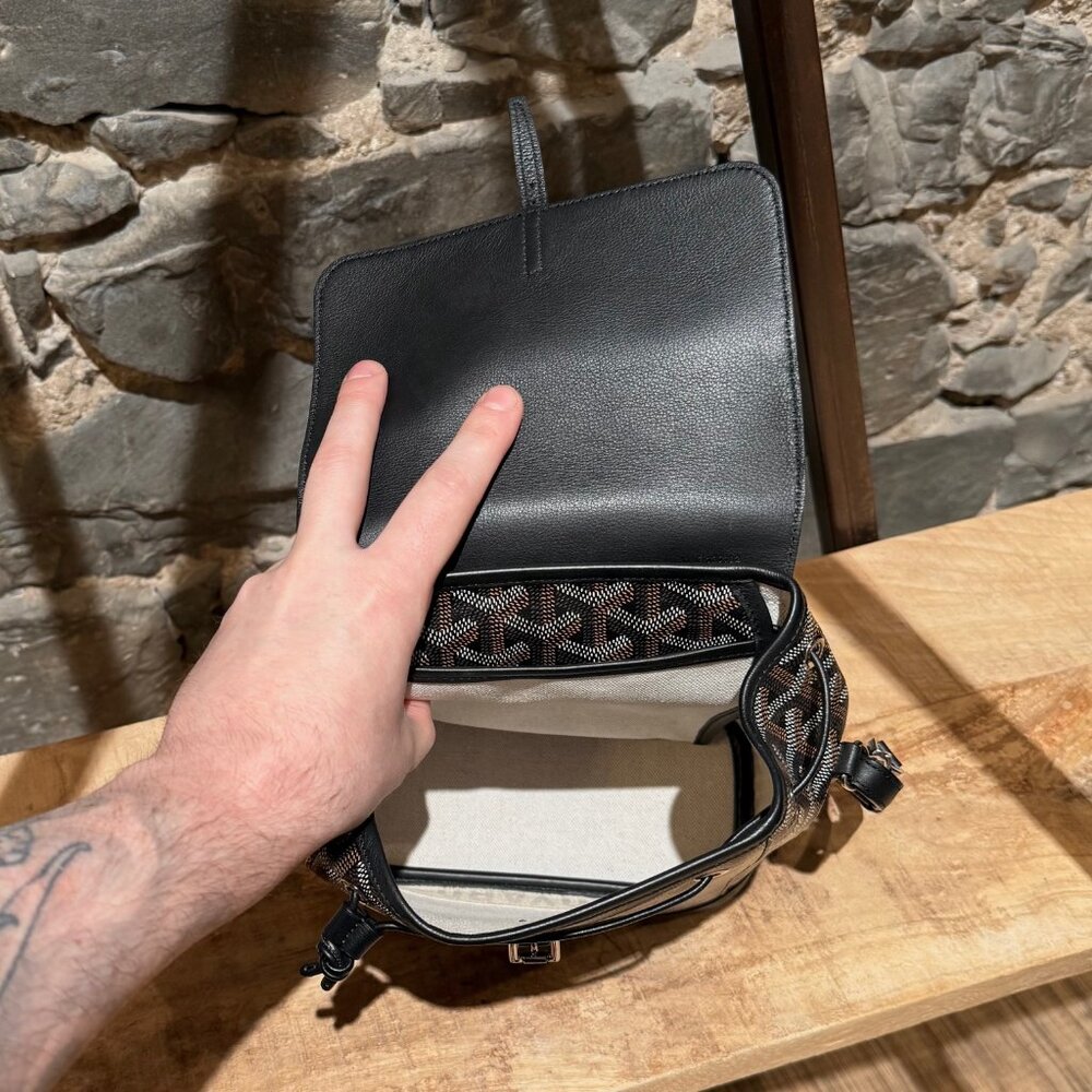 Goyard 2019 Black Goyardine Mini Alpin Convertible Backpack - Picture 13 of 16